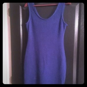 Bright blue mini dress, size medium