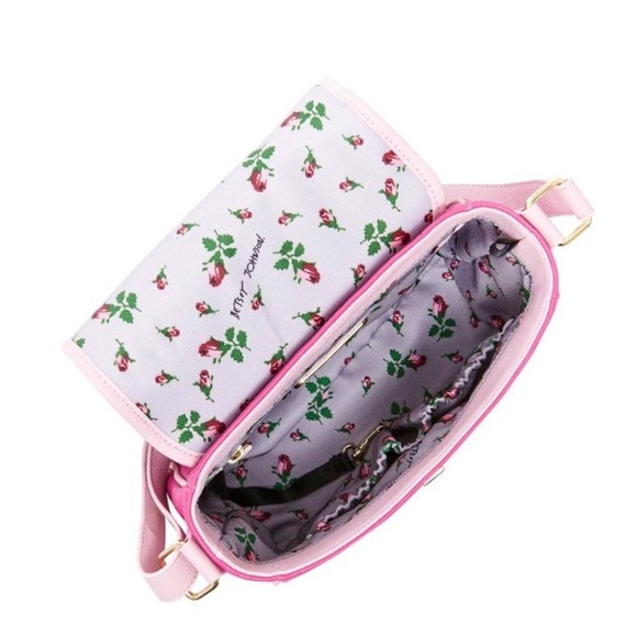 Betsey Johnson Call Me Pink Phone Crossbody Purse - Picture 3 of 6