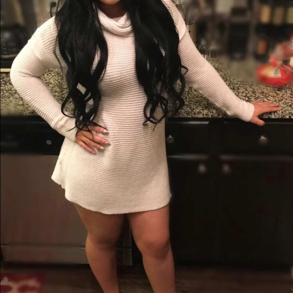 Over sized sweater dress