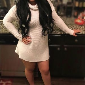Over sized sweater dress