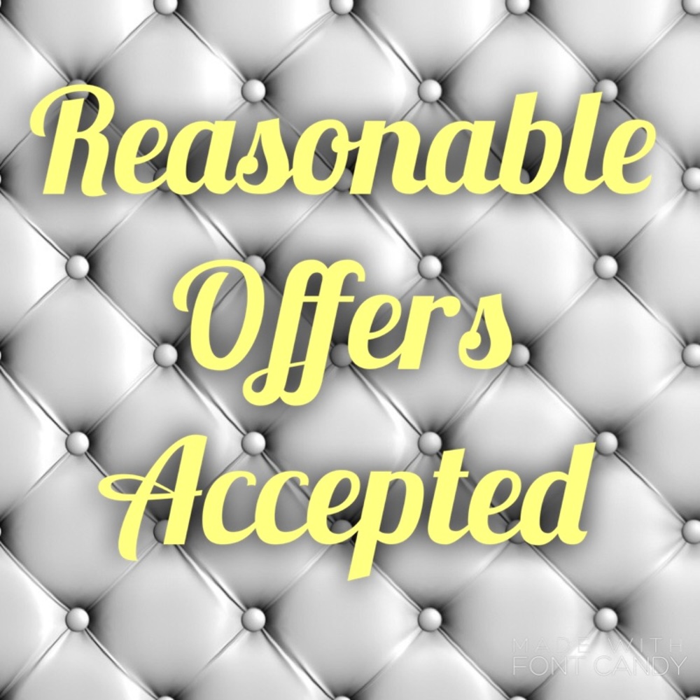 If you're interested in an item, make an offer!