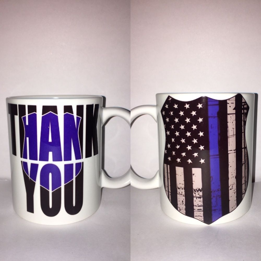 Thank a police officer blue lives matter Mug