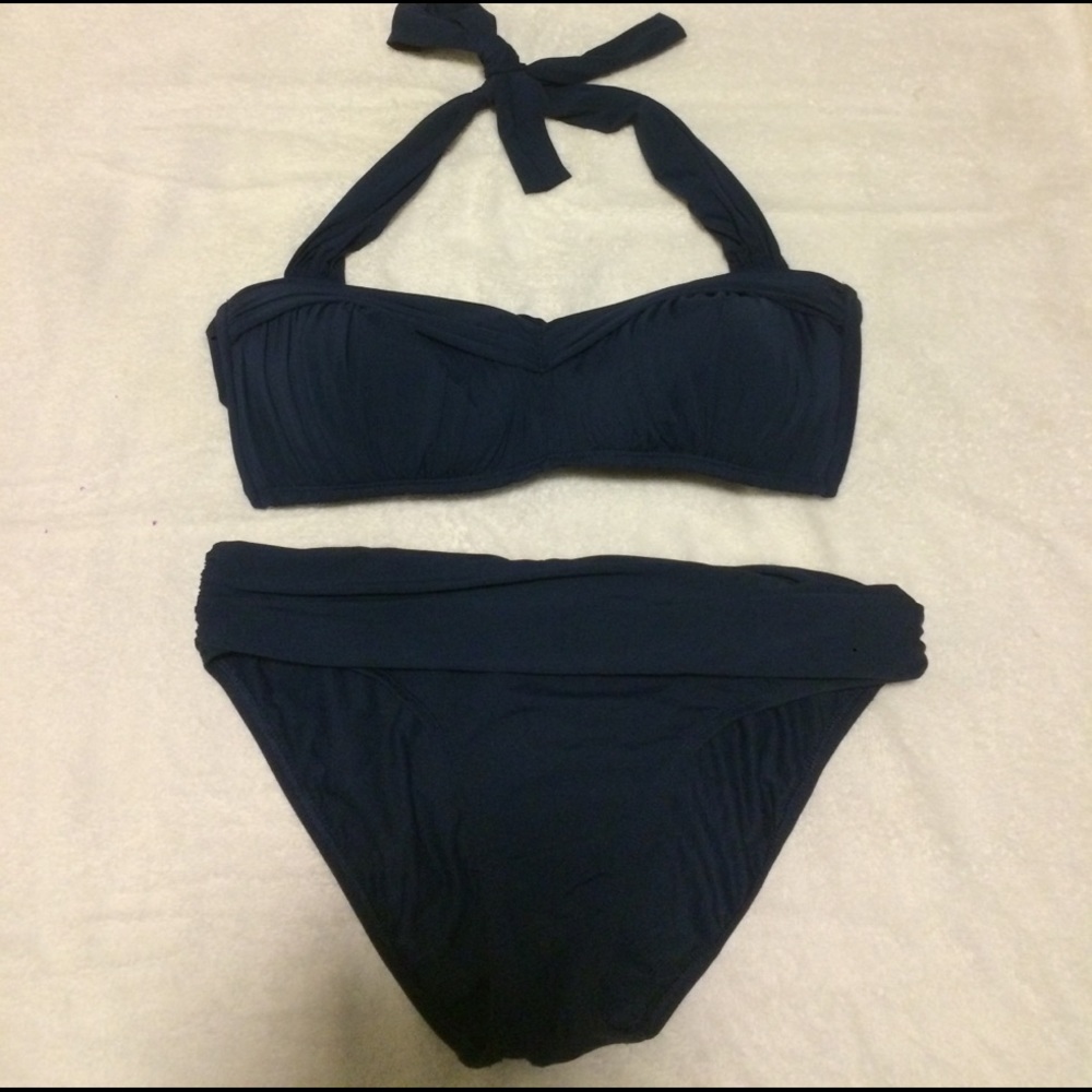 Bandeau halter top and swim bottom combo Ashleigh