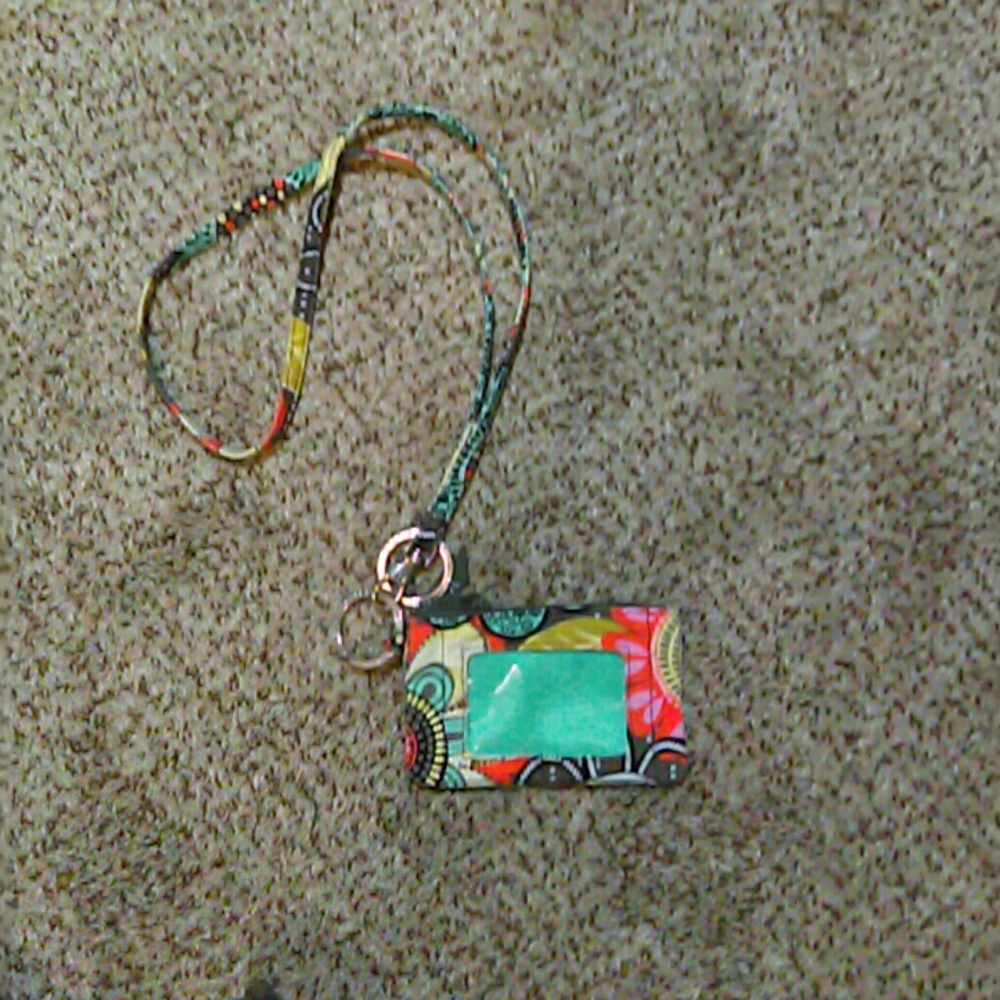 Vera Bradley lanyard and id wallet
