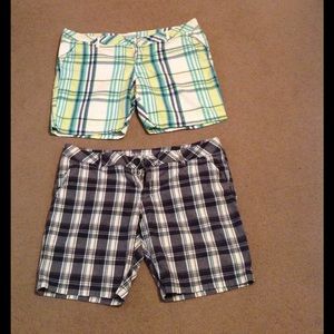 Ladies plaid shorts