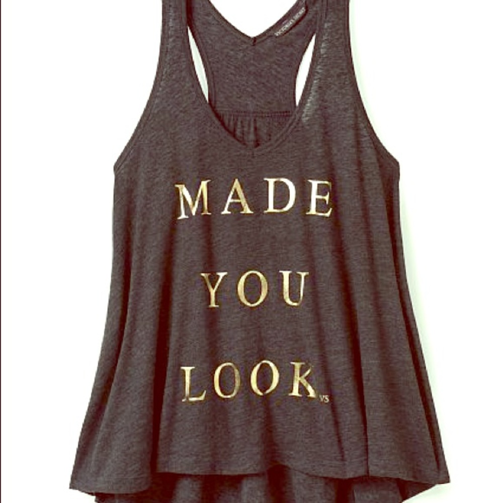 Victoria's Secret "Made You Look" foil tank