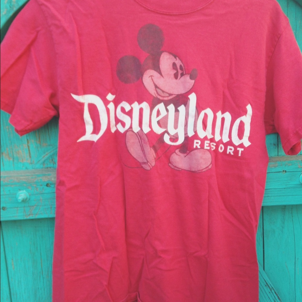 Red Mickey Mouse Disneyland Tshirt