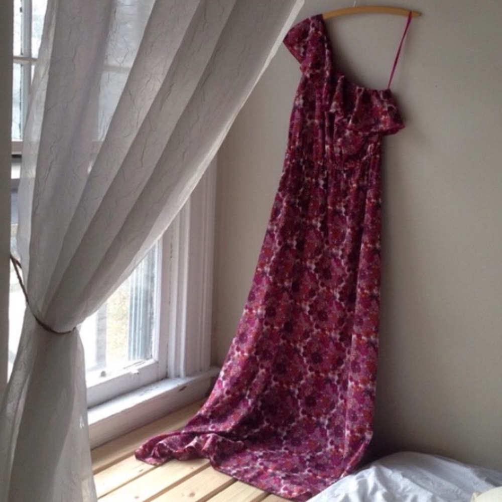SOLD: Liberty of London One Shoulder Maxi Dress