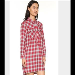 Madewell plaid dress xs