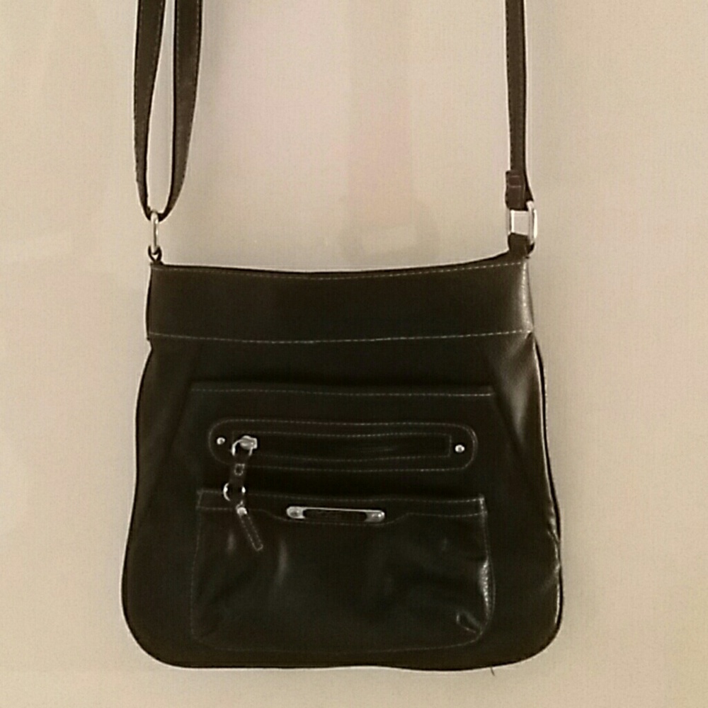 Rosetti black leather purse