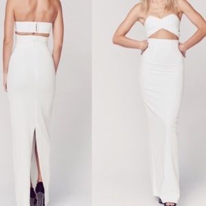 White Solace London Goldie maxi dress