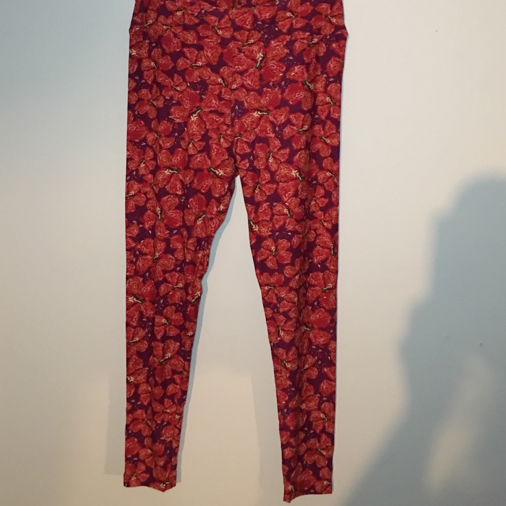 LuLaRoe T/C Tall and Curvy Leggings NEW flowers