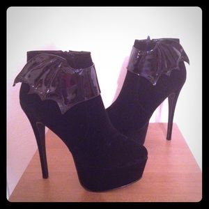Iron Fist Suede Bat Wing Booties