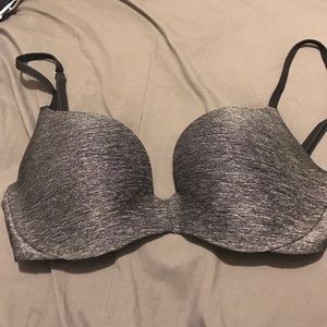 Grey/Black VS Pink bra
