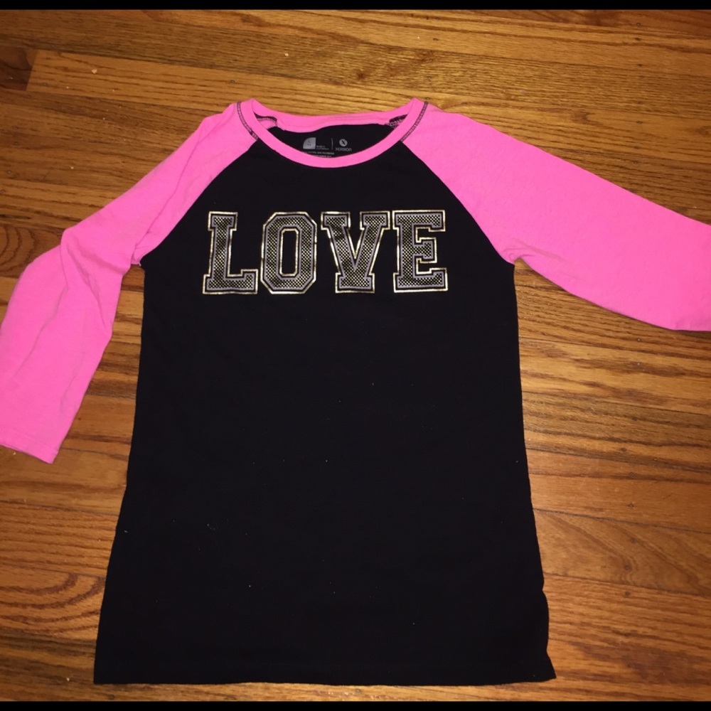 VALENTINES DAY T 💗Girls 3/4 Sleeve Tshirt Size 14