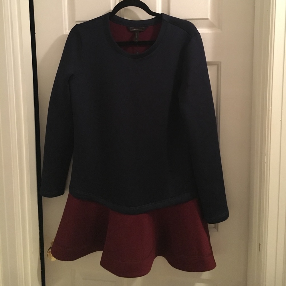 NWT BCBG MAXAZRIA M GENESA DRESS NAVY