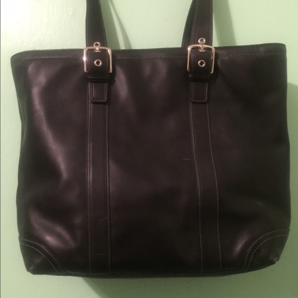 Black Coach tote bag - Picture 4 of 8