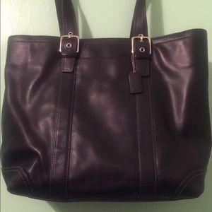 Black Coach tote bag