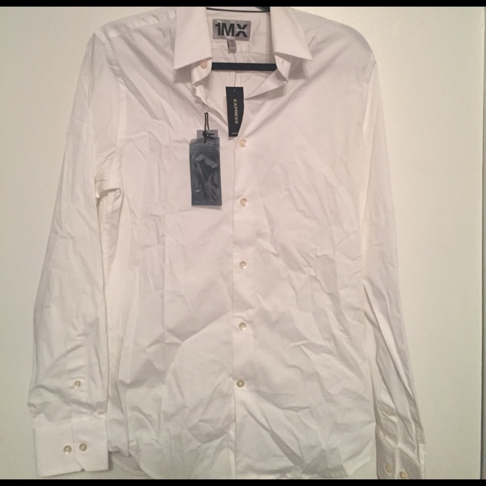 Express Fitted Dress Shirt