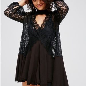 Free People Secret Origins Pieced Lace Tunic