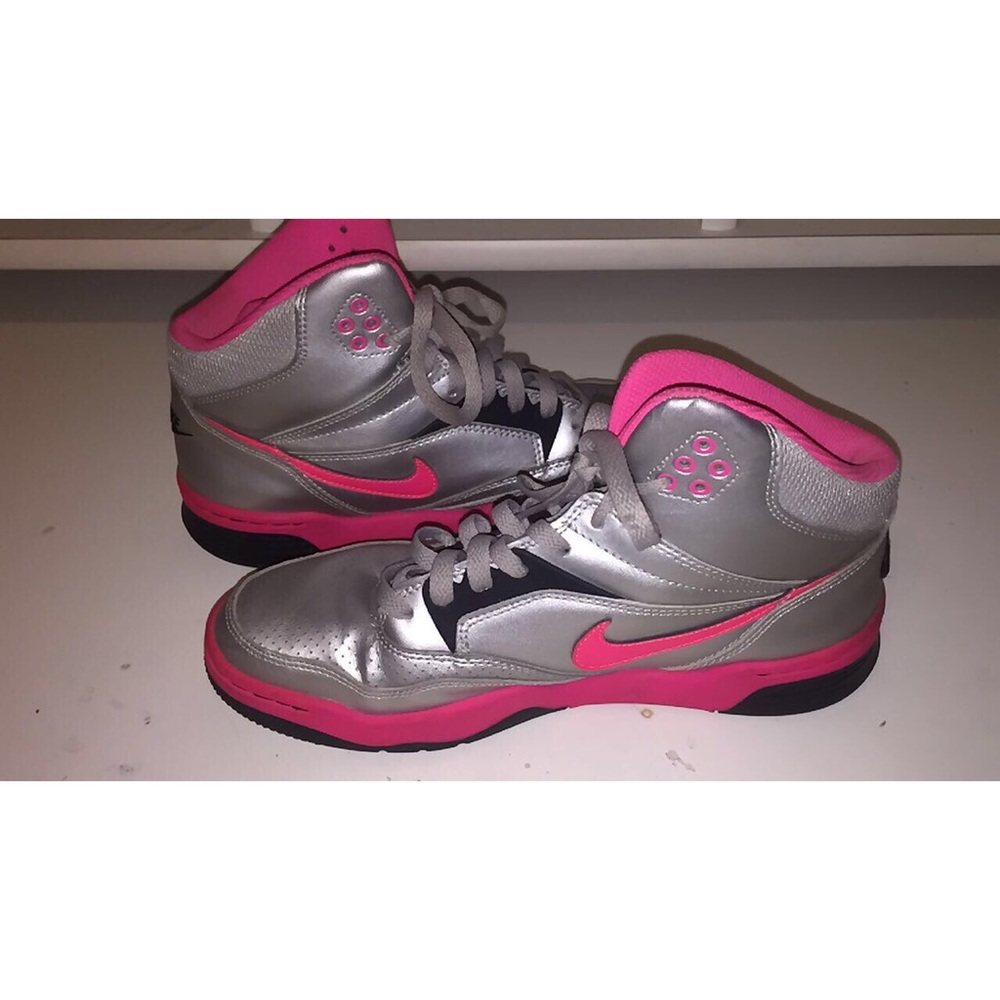 Pink And Silver Nike Sneakers