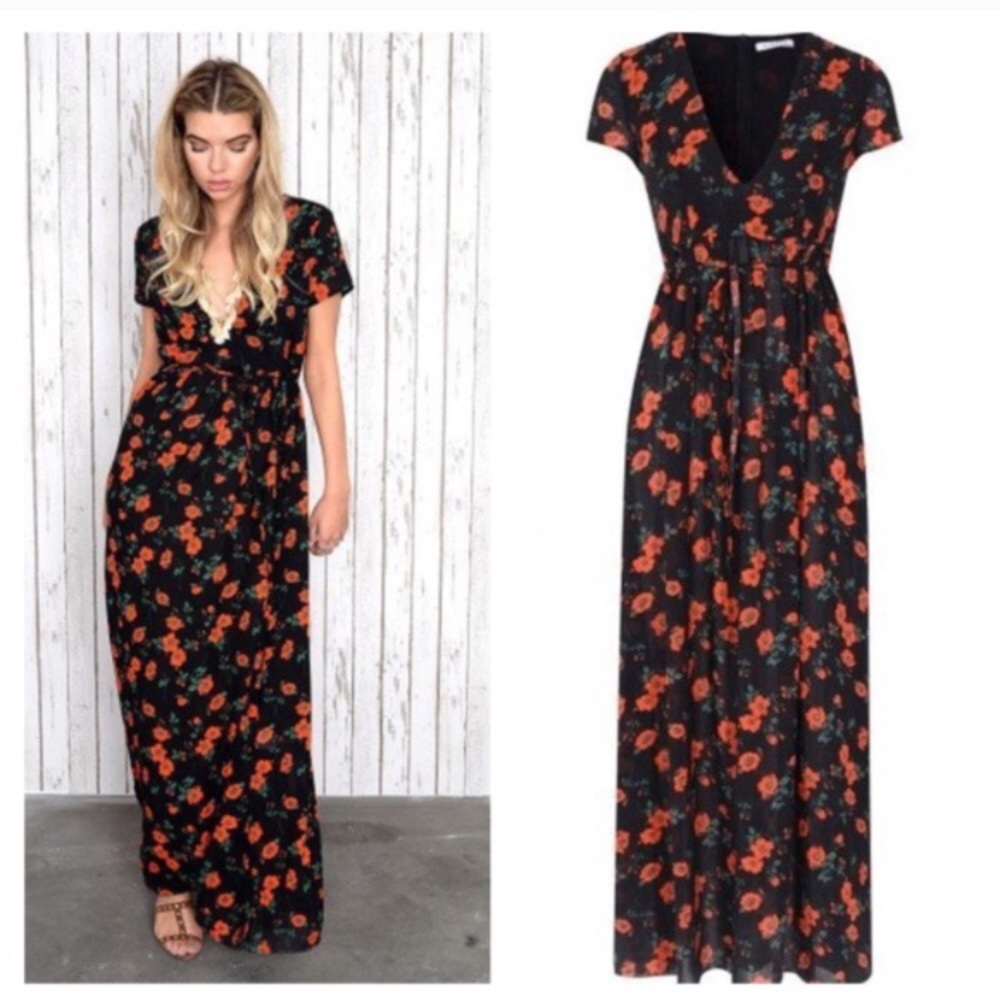 ASOS Spanish Floral Maxi Dress