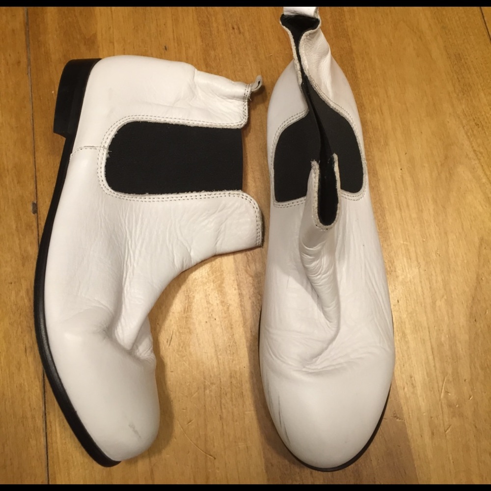 White Slip ons