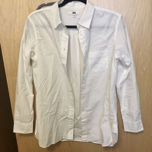 Uniqlo cotton blouse white formal