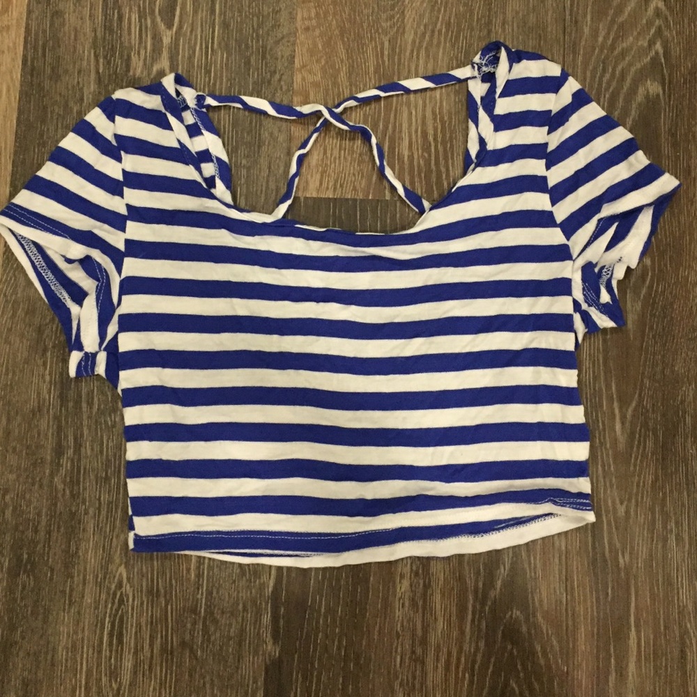 Striped and Strappy Crop