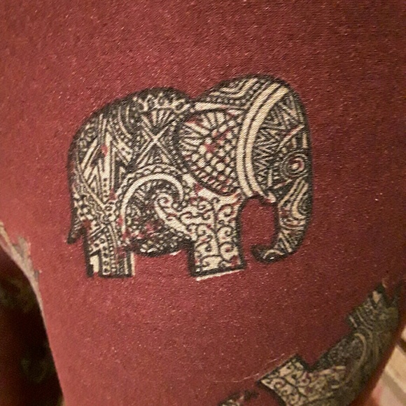 Lularoe Unicorn Rare Elephant leggings - Picture 2 of 4