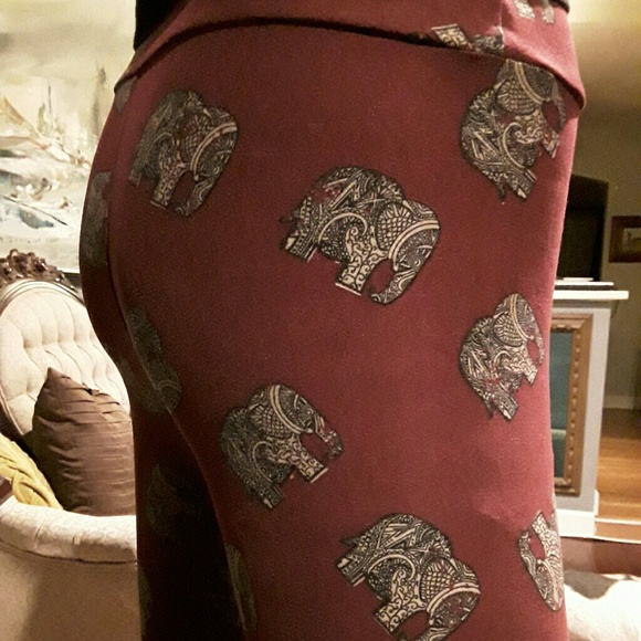 Lularoe Unicorn Rare Elephant leggings - Picture 3 of 4