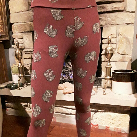 Lularoe Unicorn Rare Elephant leggings - Picture 4 of 4