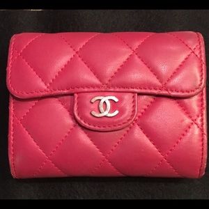 🛑SALE!!! Chanel Pink Quilted Small Wallet