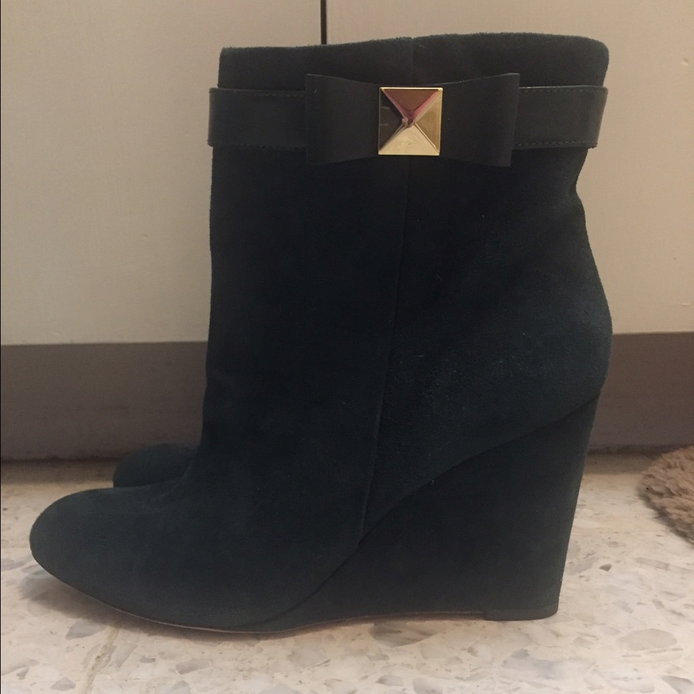 Kate Spade Suede Wedge Booties