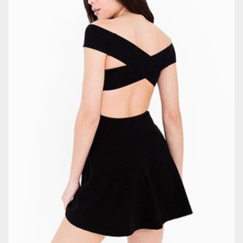 WHITE off shoulder skater dress