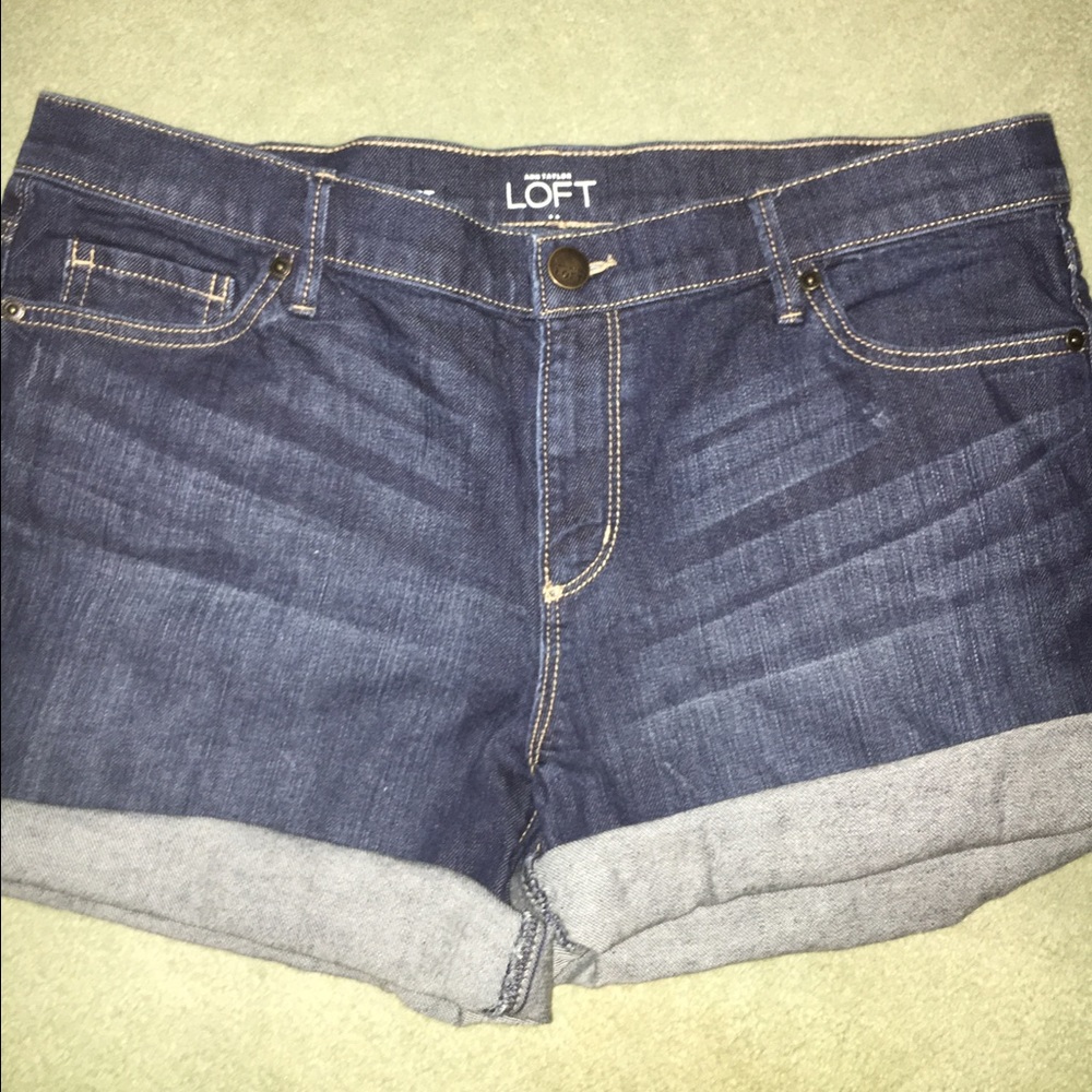 LOFT DENIM SHORTS $35 ON MERC