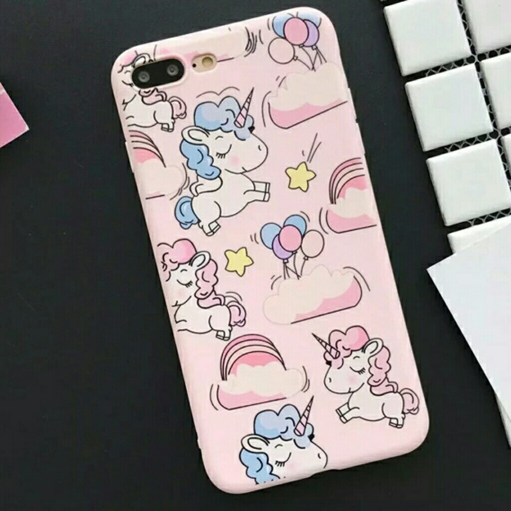 New iPhone7 Plus Unicorns&Clouds Case. - Picture 1 of 4
