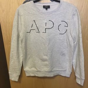 A.P.C sweatshirt light gray