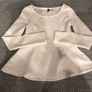 H&M peplum top