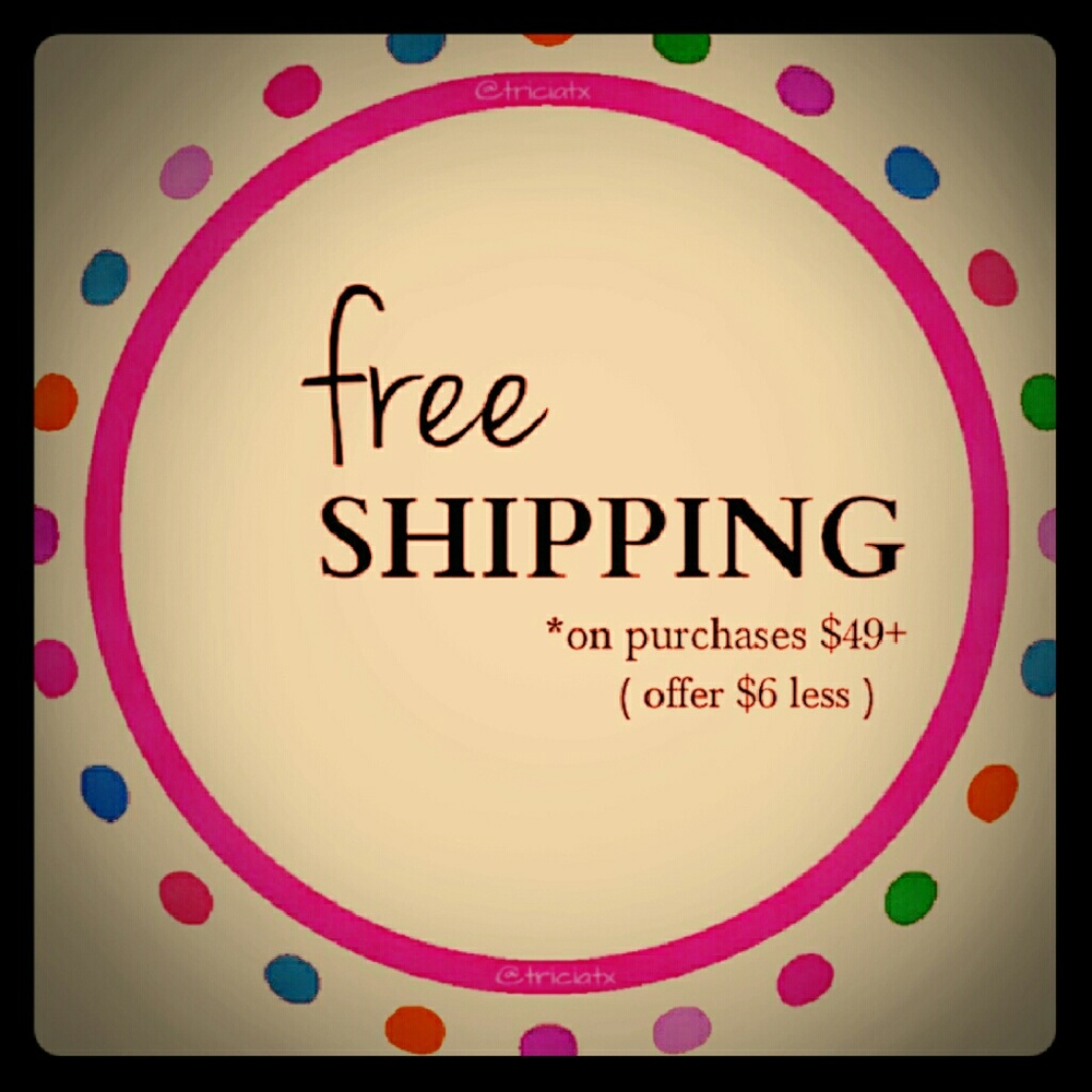 FREE SHIPPING ON ORDERS OVER $49