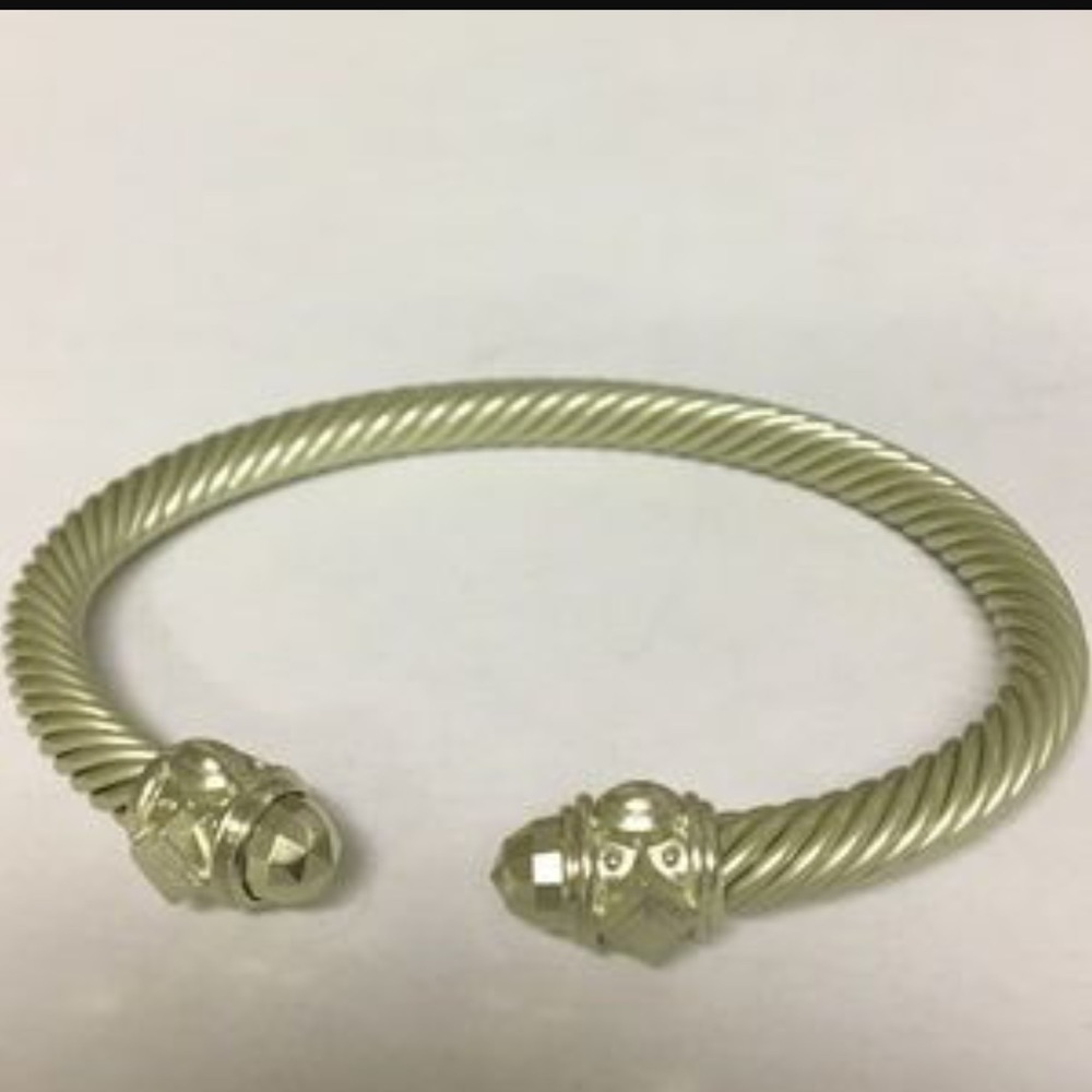 100% Authentic David Yurman 5mm Aluminum Bracelet.