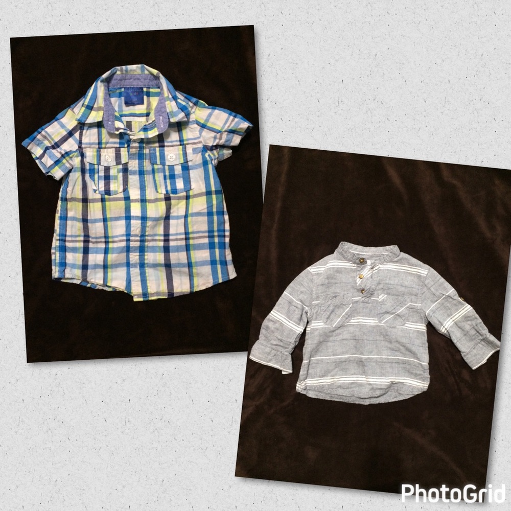 2 toddler boys shirts 18 months