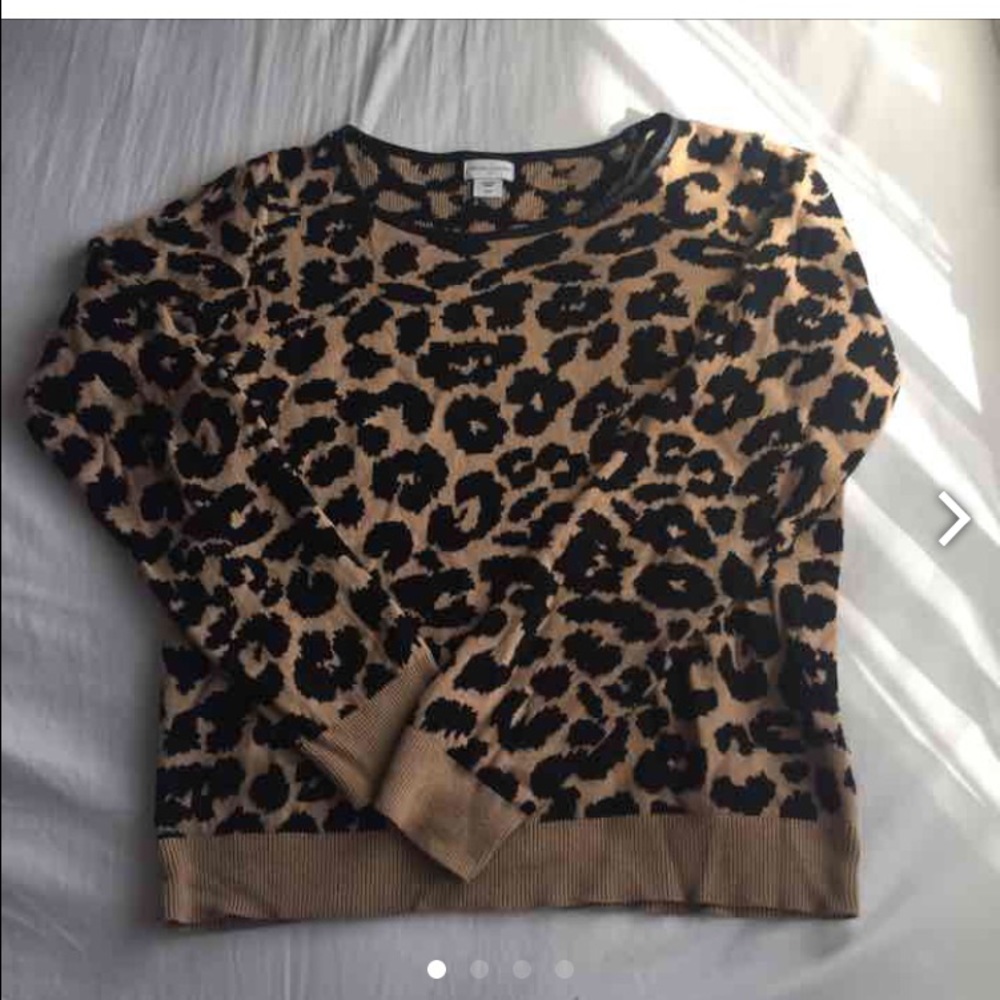 Leopard print sweater