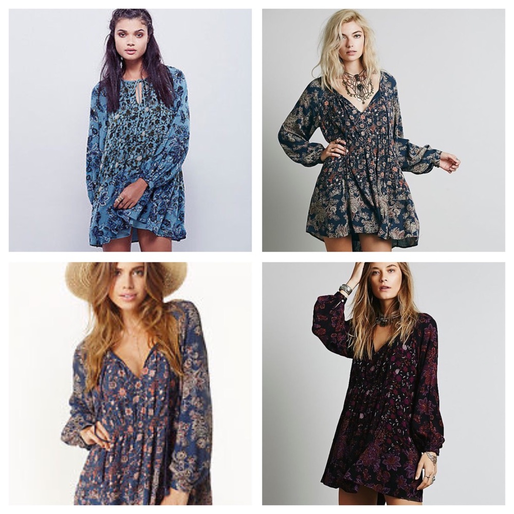 NWT FREE PEOPLE Lucky Loosey Tunic Babydoll Dress