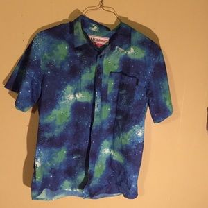 Empyre galaxy button up