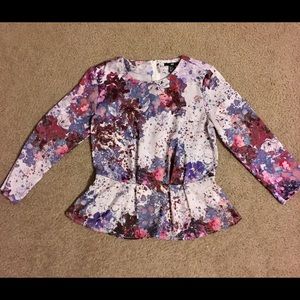 H&M Lana Del Rey Peplum Shirt Size 6