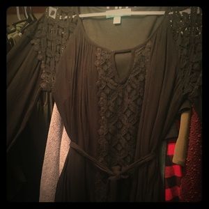 Francesca's black lace dress