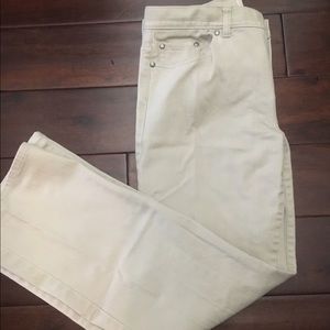 Talbots cream colored jeans