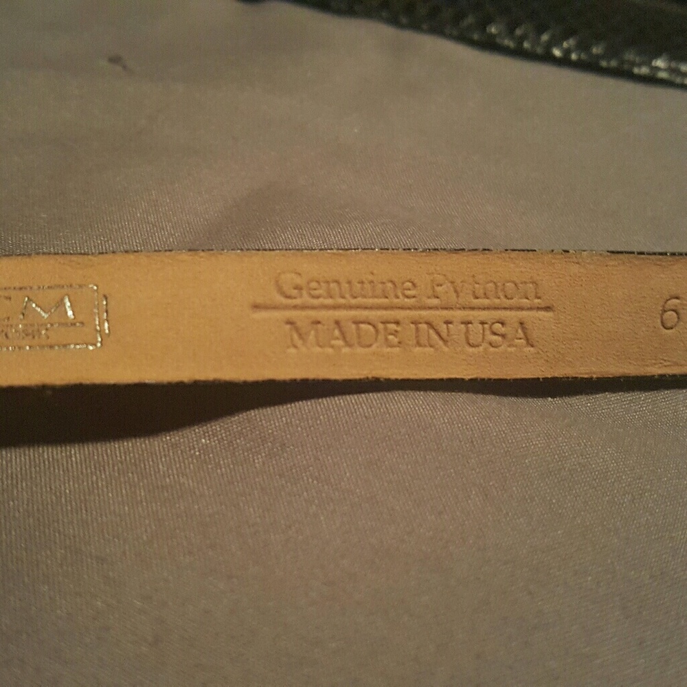 WCM authentic python belt - Picture 2 of 3