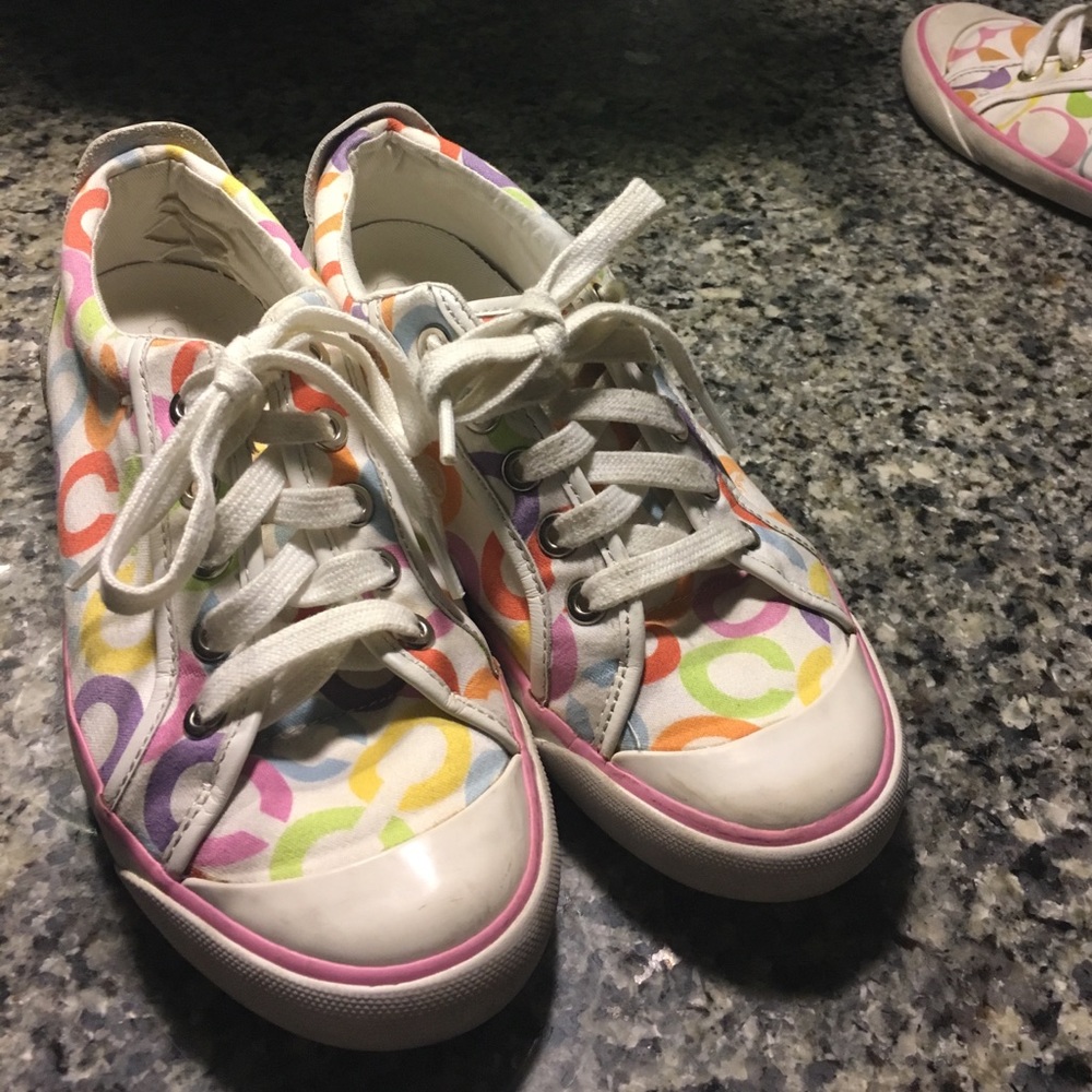 Coach Barrett 8 1/2 assorted spring color sneakers